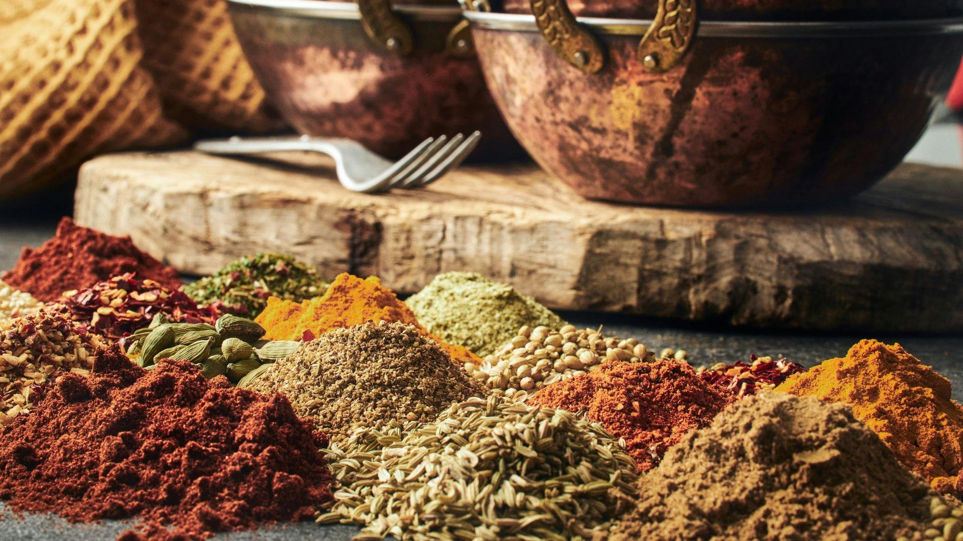 Populære indiske krydderier i indisk madlavning